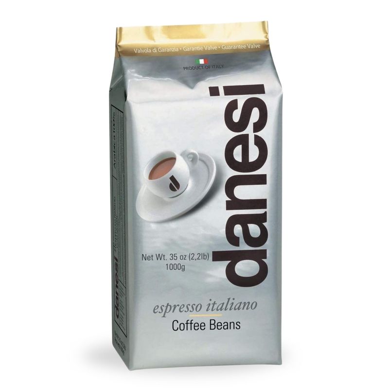 Danesi Caffe Italian Coffee Beans - Whole Roasted Coffee Beans for Espresso - Espresso Coffee Beans &amp; Medium Roast Whole Bean - Coffee Bean - Coffee Beans Espresso - Coffee Whole Bean - Gold (2.2lb)