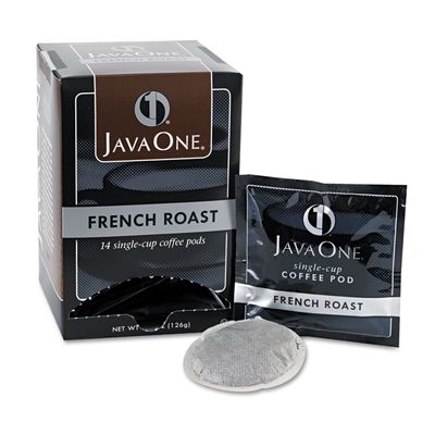 Java One 30800 Coffee Pods, French Roast, Single Cup, 14/Box