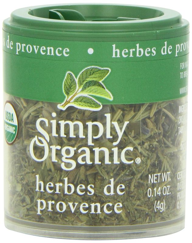 Simply Organic Herbes de Provence, Certified Organic, Vegan | 0.14 oz | Pack of 6