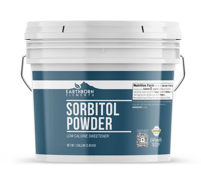 Earthborn Elements Sorbitol Powder 1 Gallon, Sugar Substitute, Low Calorie Sweetener