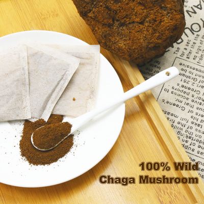 FullChea - Chaga Tea Bags, 30 Teabags, 2g/Bag - Premium Chaga Mushroom Tea - Non-GMO - Naturally Caffeine-Free Herbal Tea - Rich in Antioxidants &amp; Aid in Digestion