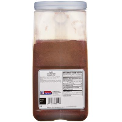 McCormick Culinary Dark Chili Powder, 5.5 lb - One 5.5 Pound Container of Bulk Dark Chili Powder Seasoning for a Sweet, Earthy Flavor, Best on Nachos, Enchiladas, Mexican Dishes and More