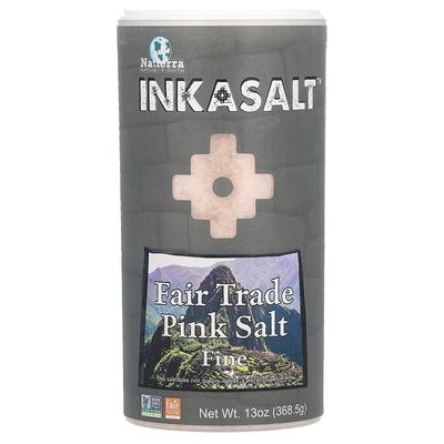 NATIERRA Himalania Fine InkaSalt Pink Salt Shaker | Unrefined &amp; Non-GMO | 13 Ounce