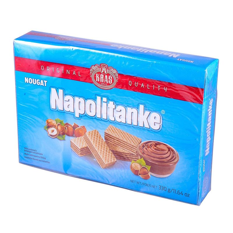 Napolitanke Wafers With Nougat (Hazelnut Filling) Pack Of 2
