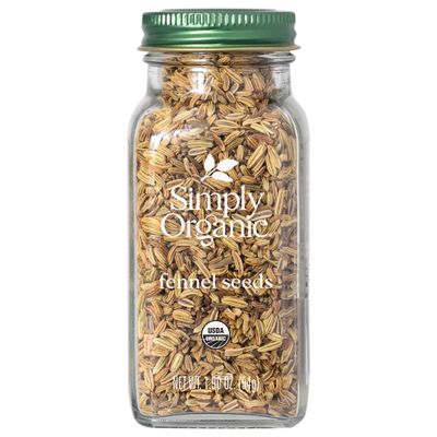 Simply Organic Fennel Seed, Certified Organic | 1.9 oz | Pack of 6 | Foeniculum vulgare Mill.