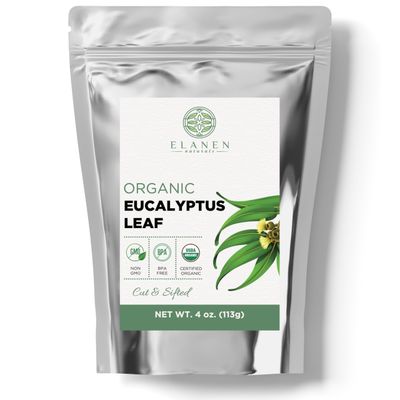 Organic Eucalyptus Leaf Tea 4 oz. (113g), USDA Organic Eucalyptus Tea, Eucalipto Hojas Naturales, Eucalipto Leaves, Te De Eucalipto, Eaucalyptus, Calyptus, Cut &amp; Sifted