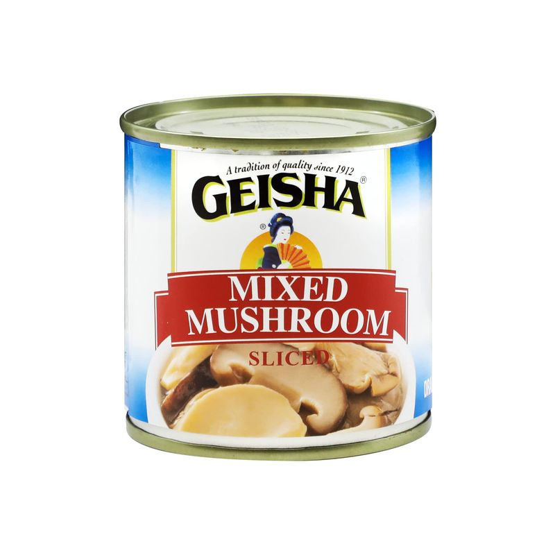 GEISHA Mixed Mushroom Sliced 4OZ. (Pack of 12), Mixed Mushroom| Halal Certified  NON-GMO  Gluten FreeGood Source of FiberOnly 10 Calories per Container