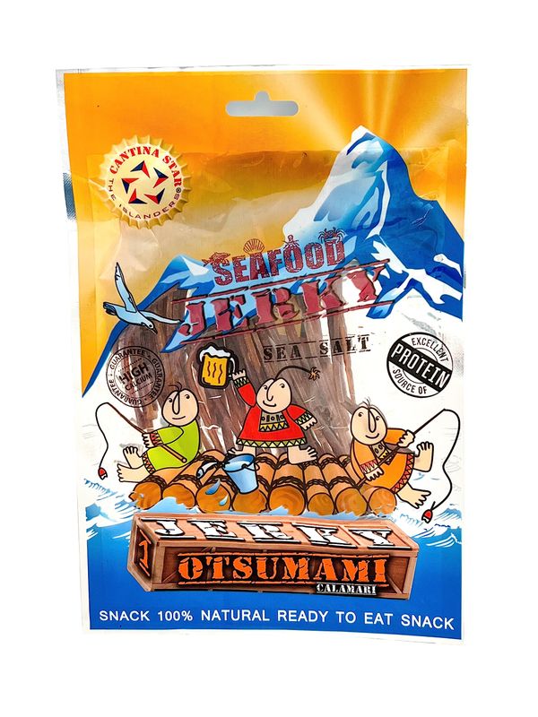 CANTINA STAR | Calamari Jerky (Dried Calamari) | OTSUMAMI | 2.8 oz - All Natural &amp; Wild Caught