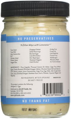 The Ojai Cook Lemonaise, Light, 12 Ounce (Pack of 6)