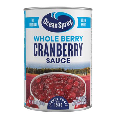 Ocean Spray Whole Berry Cranberry Sauce, 14 Ounce Can