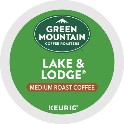 Green Mountain Coffee Roasters Lake &amp; Lodge Keurig Single-Serve K-Cup pods, Medium Roast Coffee, 24 Count