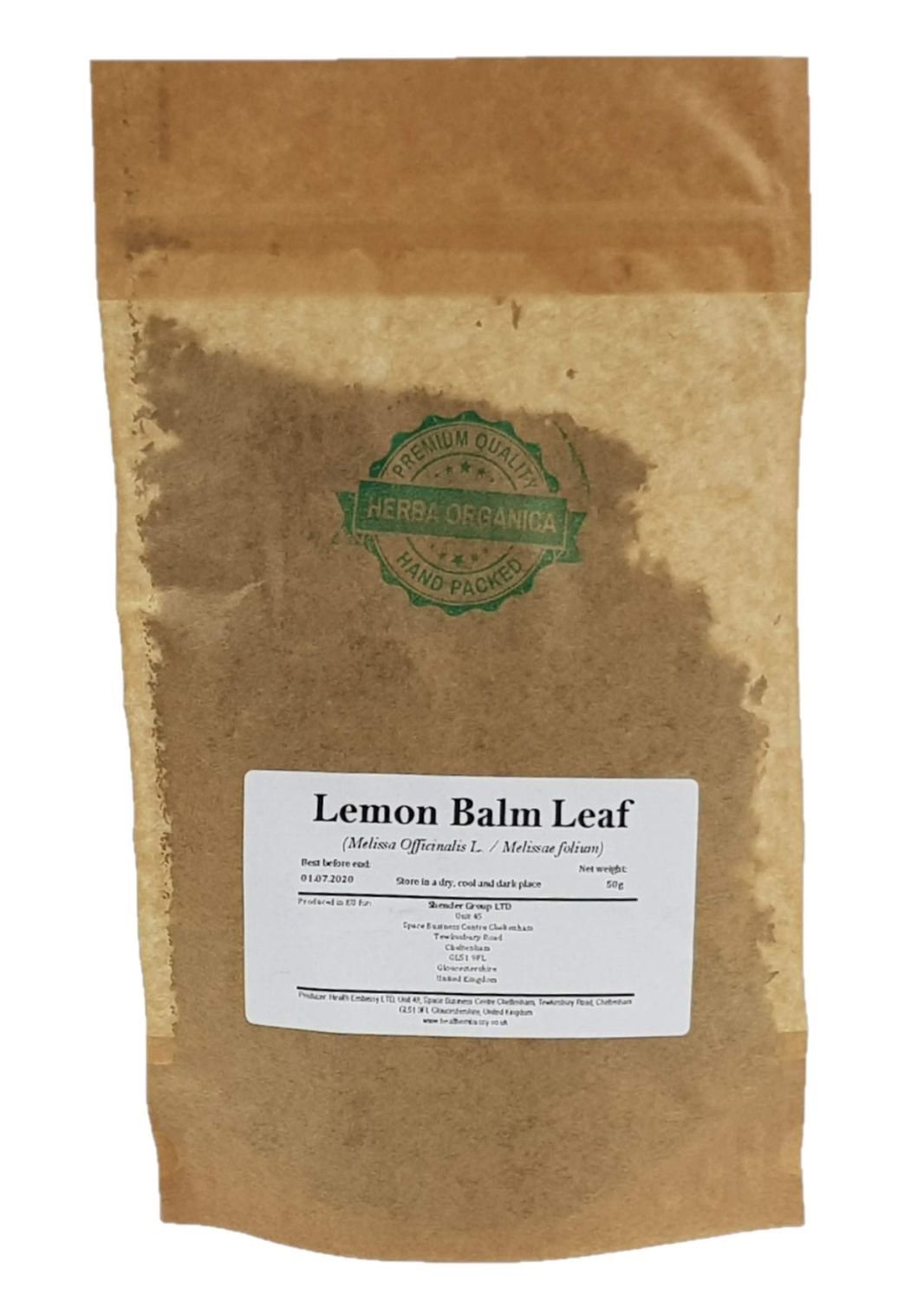 Herba Organica Lemon Balm Leaf - Melissa Officinalis L - Lemon Balm Tea (50g)