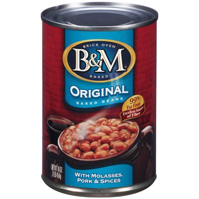 B&amp;M Baked Beans, Original Flavor, 16 Ounce (Pack of 12)