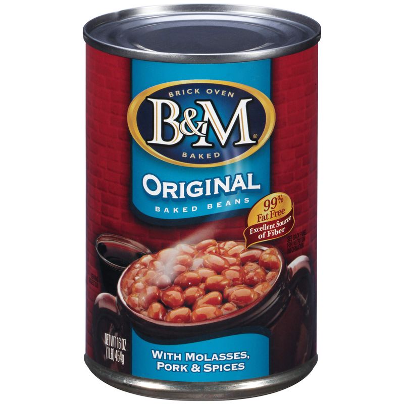 B&amp;M Baked Beans, Original Flavor, 16 Ounce (Pack of 12)