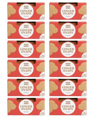 Nyakers Gingerbread Snaps Cookies - Finest Ginger Snaps Original Flavor Swedish Cookie | Perfect for Snacks On The Go | 150g - 5.3 oz | Pack of 12