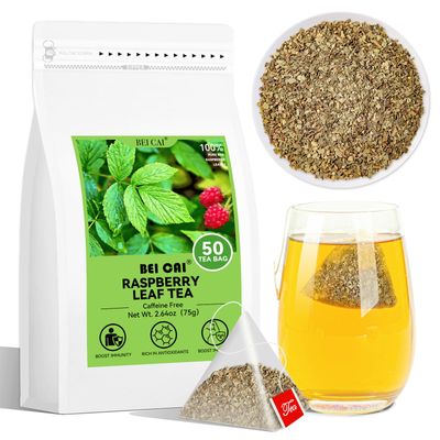 BEI CAI Raspberry Leaf Tea Bags,1.5g X 50 Count Caffeine-Free, 100% Pure Red Raspberry Leaf Herbal Tea,Healthy Cycle Tea for Women,Ease Menstrual Cramp &amp; Support Healthy Pregnancy(Raspberry Leaf Tea)