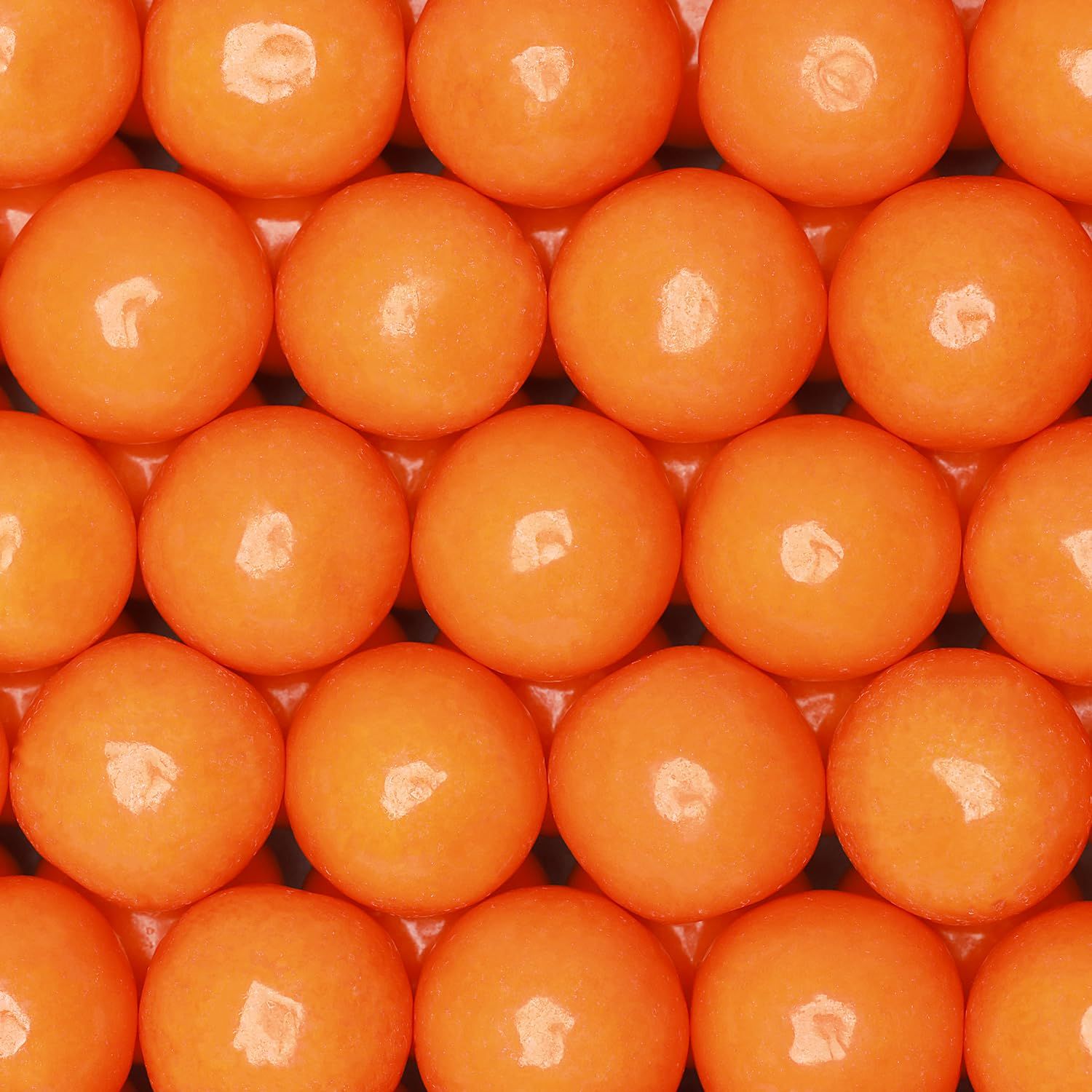 Gumballs for Gumball Machine Refill - 1 Inch Large Bubble Gumballs - Orange Flavored Bubble Gum Orange Gumballs - Bulk Gum Balls 1.7 Lb - Chewing Gum for Kids