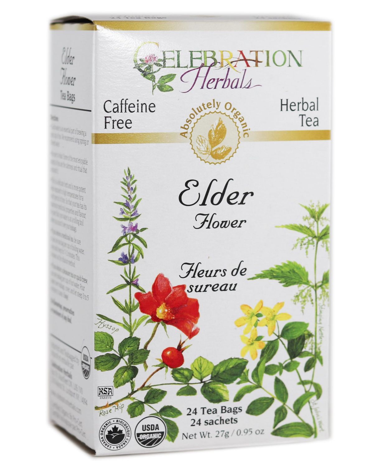 Celebration+Herbals+Organic+Elder+Flower+Tea+Bags+24+Count