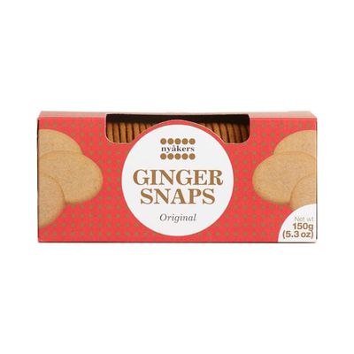 Nyakers Gingerbread Snaps Cookies - Finest Ginger Snaps Original Flavor Swedish Cookie | Perfect for Snacks On The Go | 150g - 5.3 oz | Pack of 12