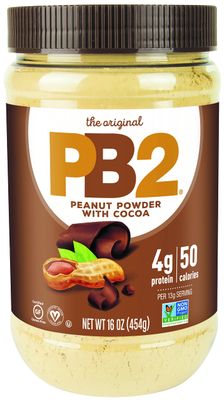 PB2 Powdered Chocolate Peanut Butter with Cocoa - 4g of Protein, 90% Less Fat, Certified Gluten Free, Only 50 Calories per Serving for Shakes, Smoothies, Low-Carb, Keto Diets