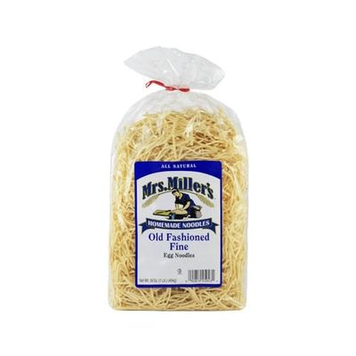 Mrs. Miller&#39;s Homemade Egg Noodles, All Natural USA Made Amish Pasta, 16 ounce, Fine Width