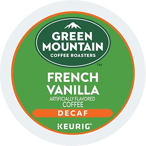 Green Mountain Coffee Roasters French Vanilla Decaf Keurig Single-Serve K-Cup pods, Light Roast Coffee, 72 Count