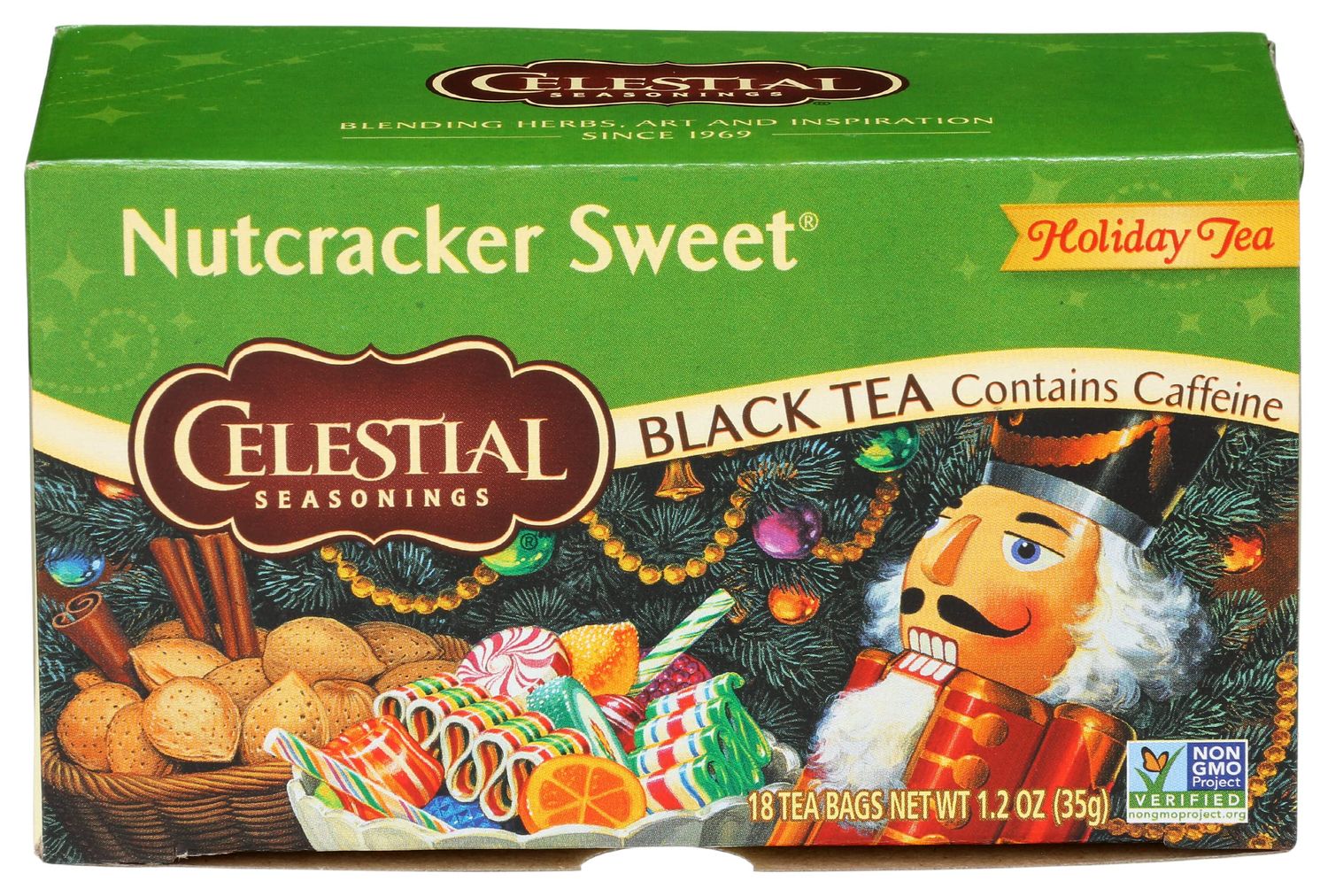 Celestial Seasonings Nutcracker Sweet Black Tea, Great For Stocking Stuffer, 18 Count