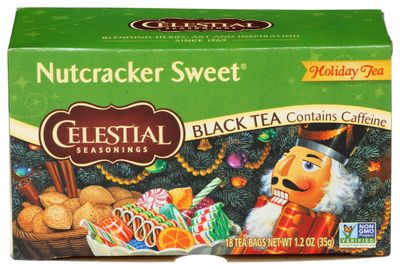 Celestial Seasonings Nutcracker Sweet Black Tea, Great For Stocking Stuffer, 18 Count