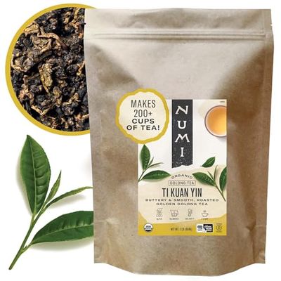Numi Organic Tea Ti Kuan Yin, 16 Ounce Pouch, Loose Leaf Oolong Tea (Packaging May Vary)