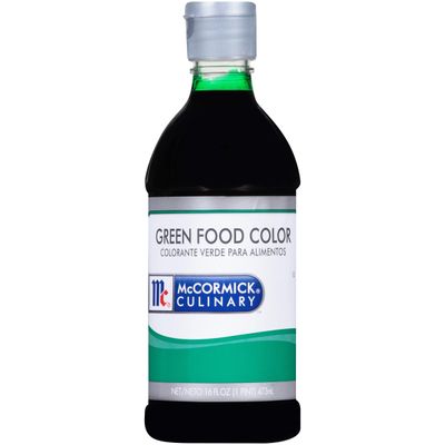 McCormick Culinary Green Food Coloring, 16 fl oz - One 16 Fluid Ounce Bottle Green Liquid Food Coloring, Add Vivid Green Color to Cakes, Cookies, Icings and More