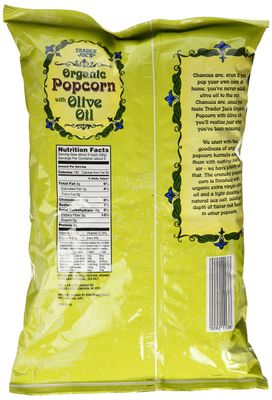Trader Joe's Organic Popcorn with Olive Oil