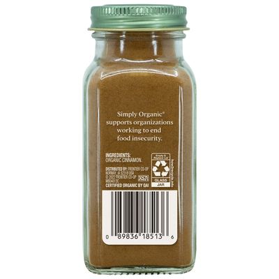Simply Organic Ground Cinnamon, Certified Organic | 2.45 oz | Cinnamomum loureirii Nees