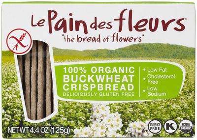 Le Pain Des Fleurs Organic Buckwheat Crispbread, 4.4 Ounce (Pack of 6)