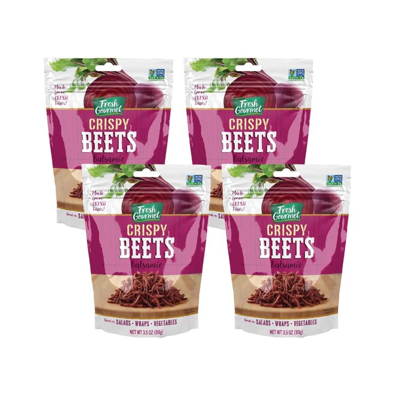Fresh Gourmet Crispy Balsamic Beets 3.5 Ounce (Pack of 4)