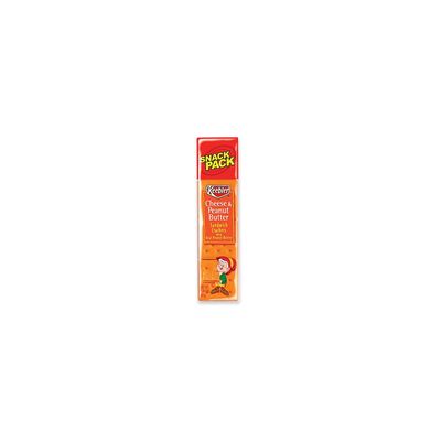 Sandwich Crackers, Cheese &amp; Peanut Butter, 8-Piece Snack Pack, 12/Box
