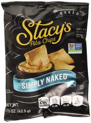 Stacy&#39;s Pita Chips, Simply Naked, 1.5-Ounce Bags (Pack of 24) (Value Bulk Multi-Pack)