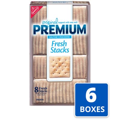 Nabisco Original Premium Saltine Fresh Stacks Cracker, 13.6 Ounce -- 6 per case.
