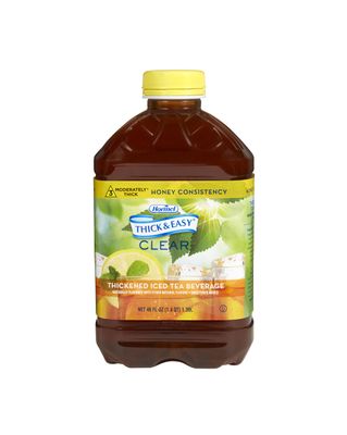 Thick &amp; Easy Clear Thickened Iced Tea, Honey Consistency, 46 Ounce (Pack of 6)