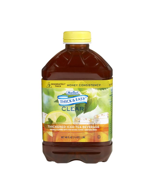 Thick &amp; Easy Clear Thickened Iced Tea, Honey Consistency, 46 Ounce (Pack of 6)