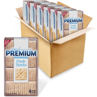 Nabisco Original Premium Saltine Fresh Stacks Cracker, 13.6 Ounce -- 6 per case.