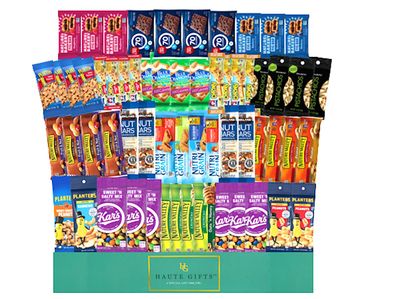 Ultimate Healthy Office Bars (60 count), Snacks & Nuts Bulk Variety Pack - Travel Snack Box - Military Care Package, Variety Gift Pack for Office, Military, Travel, Students, Final Exams, Outdoor,