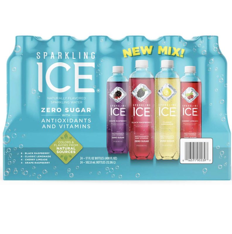 Sparkling Ice Huge Variety Pack - 17 Ounce Bottles - 24 Bottles (Very-Berry Variety Pack, 24 Bottles)