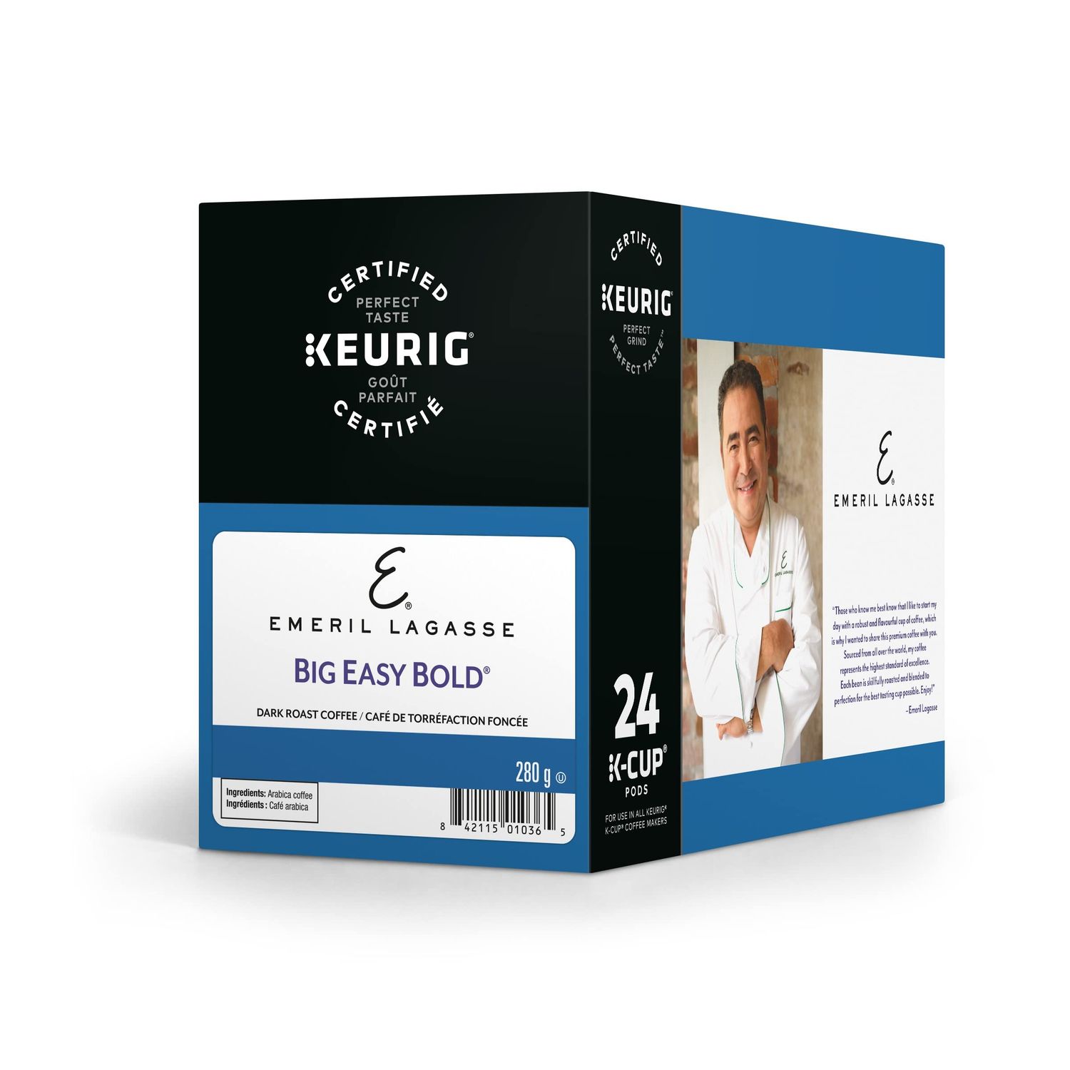 Emeril&#39;s Big Easy Bold Coffee Keurig Single-Serve K-Cup Pods, Dark Roast Coffee, 24 Count