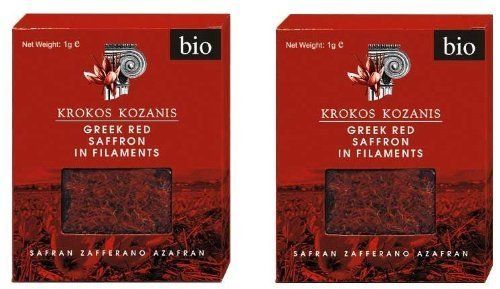 Krokos Kozanis Greek Red Saffron in Filaments 2x1g by Cooperative de Safran