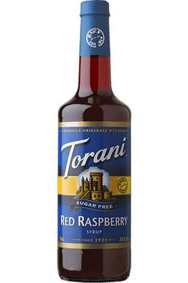 Torani Sugar Free Red Raspberry Syrup, 750ml Bottle