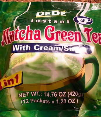Dede Instant Macha Green Tea with cream and sugar