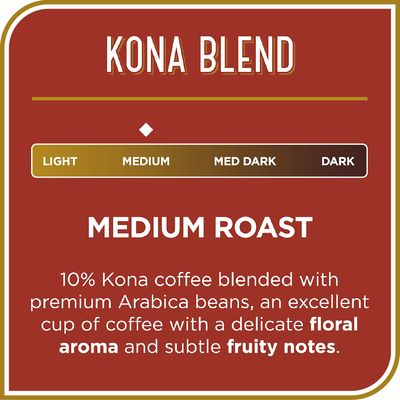 Don Francisco's Kona Blend Medium Roast Coffee Pods: 100 Count K-Cup Compatible, 10% Hawaiian Kona Coffee, Single Serve for Keurig Brewers, Smooth Tropical Flavor, Recyclable through TerraCycle