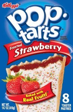 Kellogg&#39;s, Pop-Tarts, Frosted Strawberry Toaster Pastries, 8 Count, 14.7oz Box (Pack of 6)