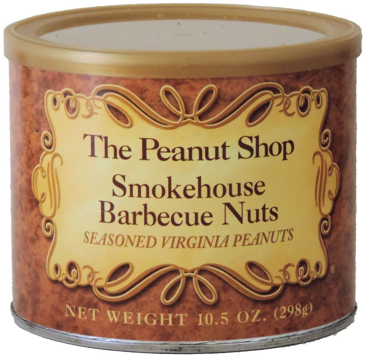 The Peanut Shop of Williamsburg Smokehouse Barbecue Peanuts Grilled Flavor Nuts (10.5 Ounce) Bbq Peanuts Smokehouse Seasoned Nuts, Perfect Snack for Gatherings, Flavored Peanuts Williamsburg Peanuts