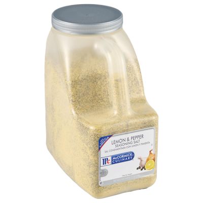 McCormick Culinary Lemon &amp; Pepper Seasoning Salt, 7.5 lb - One 7.5 Pound Container of Bulk Lemon Pepper Seasoning, Perfect for Asparagus, Broccoli, Brussels Sprouts, Seafood and Poultry Dishes